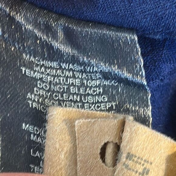 Robert Graham Men’s Navy Blue Paisley Long-Sleeve Button-Up Shirt XL Flip Cuff - Picture 11 of 12